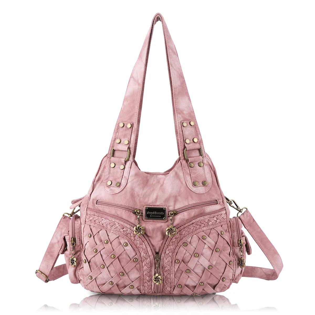 Women shoulder Handbag of High Quality Washed PU Leather
