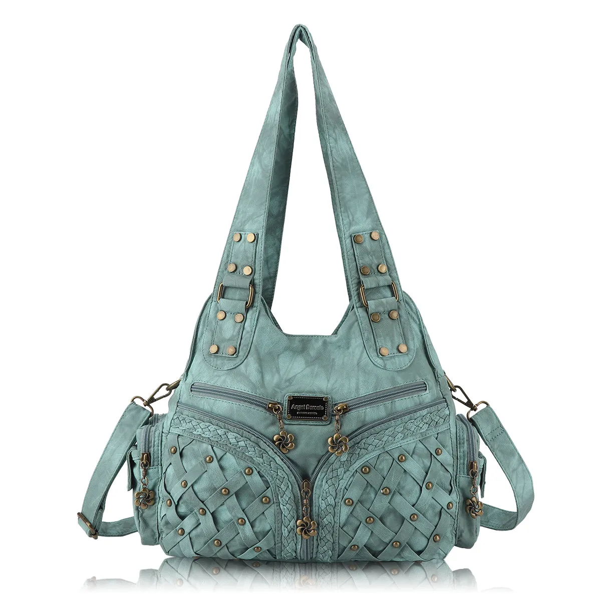 Women shoulder Handbag of High Quality Washed PU Leather