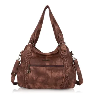 Women's spacious multi-functional homeless handbag shoulder bag